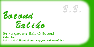 botond baliko business card