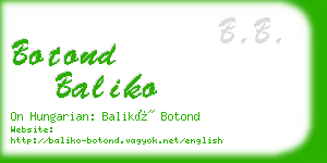 botond baliko business card